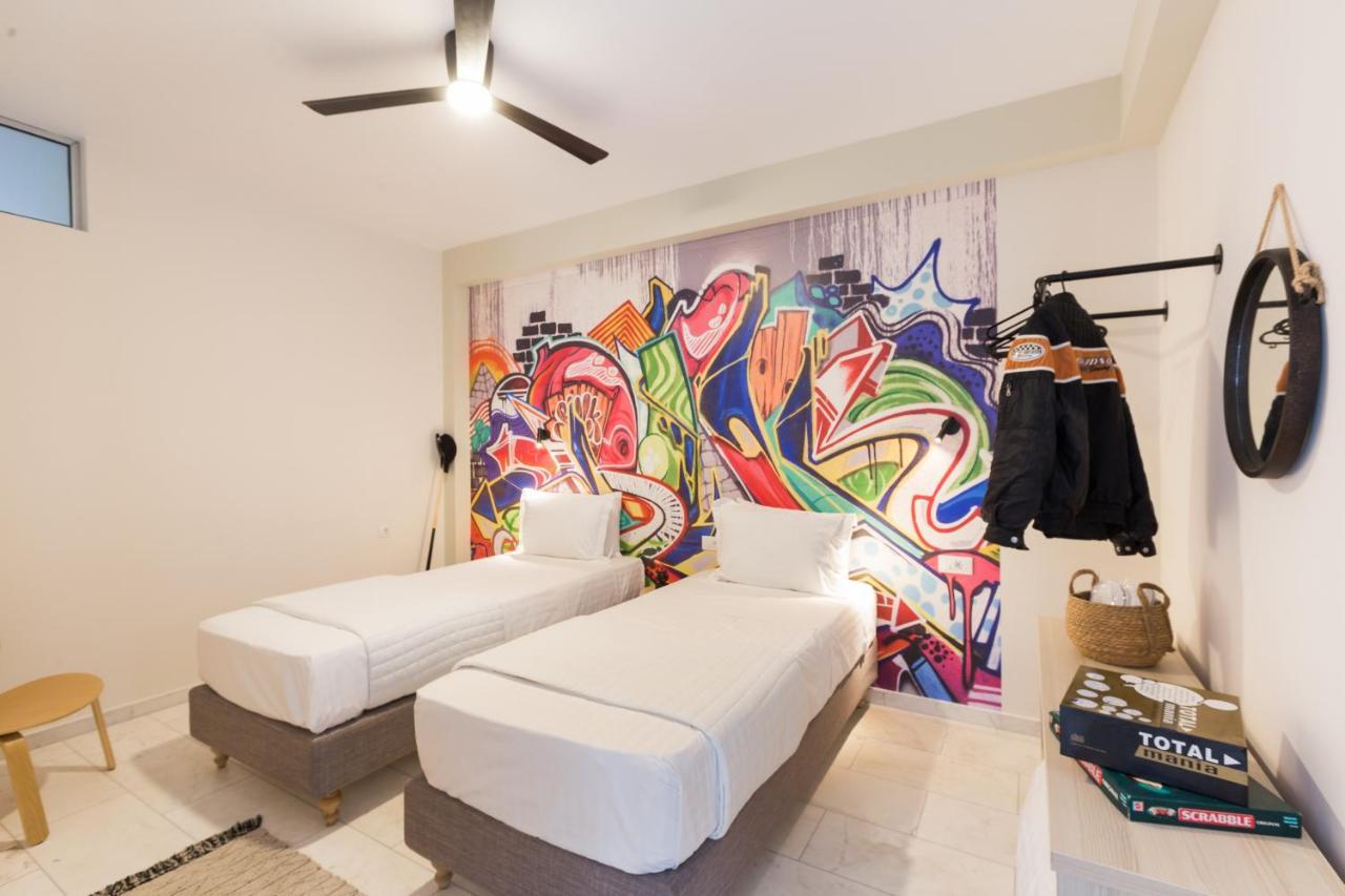 Lux Villa Mia With Heated Pool, 2Km To Beach & Childrens Area! Mikro Metochi Exteriér fotografie