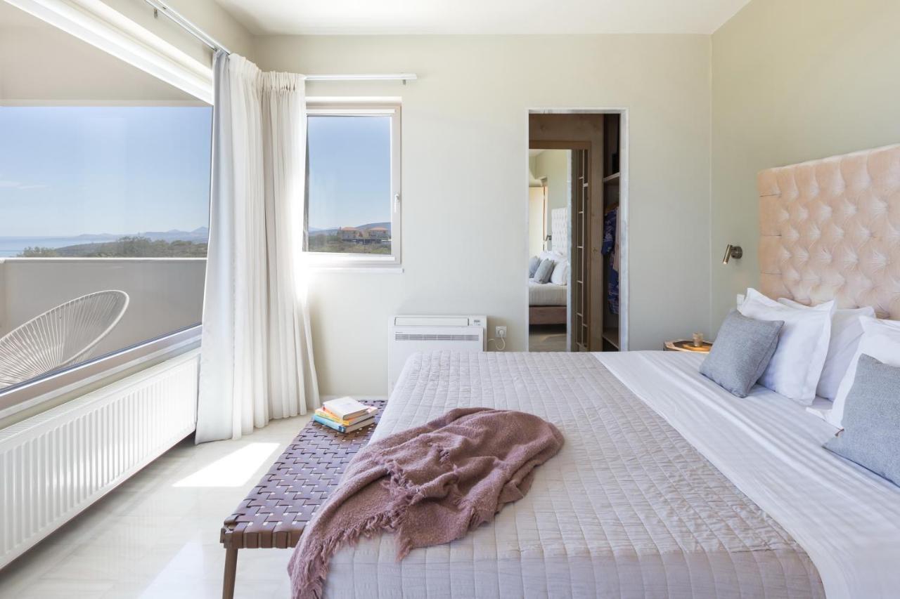 Lux Villa Mia With Heated Pool, 2Km To Beach & Childrens Area! Mikro Metochi Exteriér fotografie