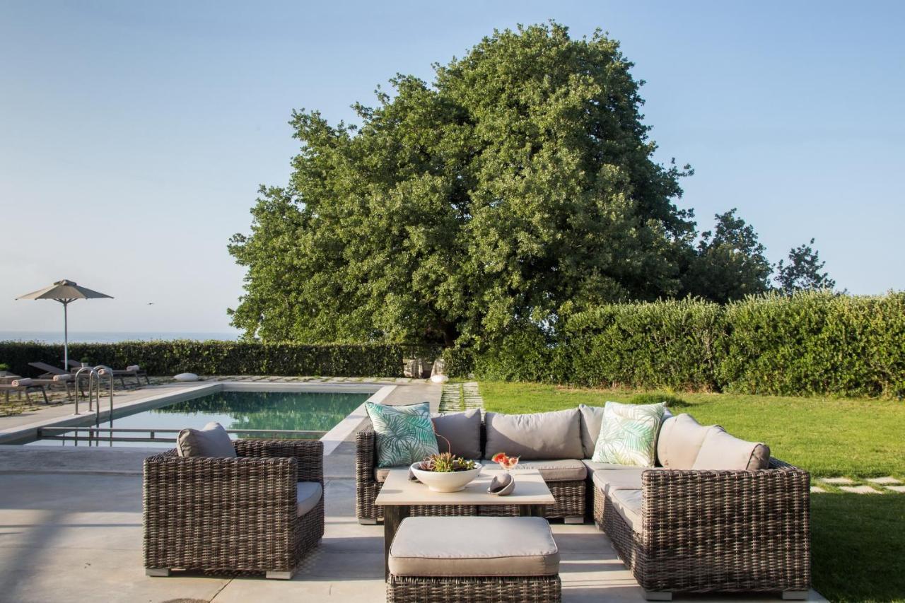 Lux Villa Mia With Heated Pool, 2Km To Beach & Childrens Area! Mikro Metochi Exteriér fotografie