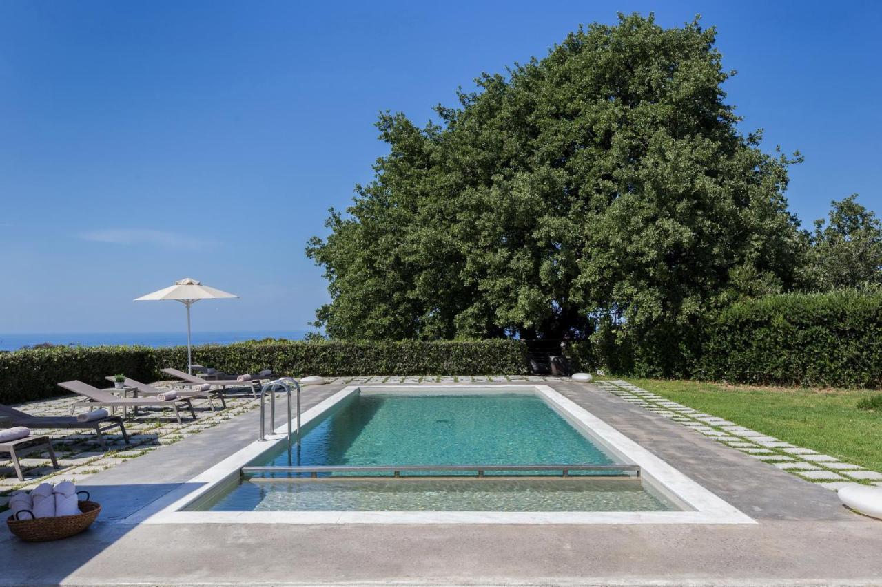 Lux Villa Mia With Heated Pool, 2Km To Beach & Childrens Area! Mikro Metochi Exteriér fotografie