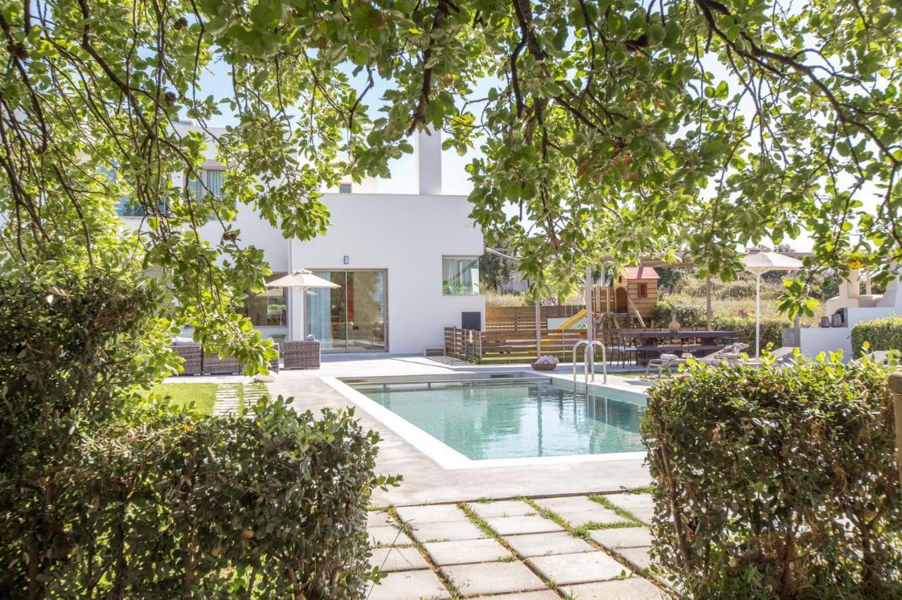 Lux Villa Mia With Heated Pool, 2Km To Beach & Childrens Area! Mikro Metochi Exteriér fotografie
